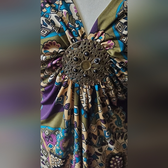 INC Size L multi colors Top - Picture 2 of 5